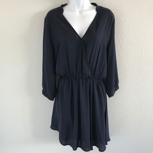 Nordstrom  - Lush Navy V Neck Dress - Size Large